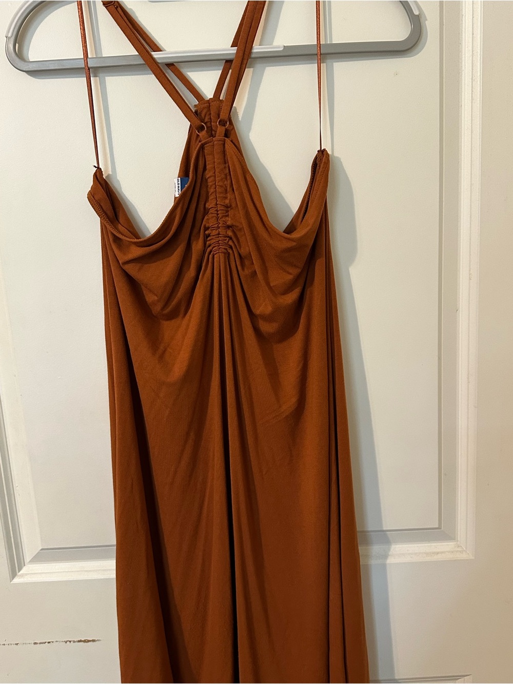 Forever 21 Rust Brown Strappy Jersey Maxi Dress